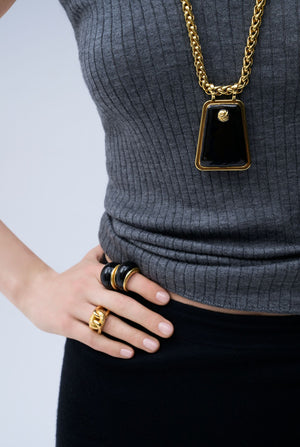 Notte Toscana brass necklace