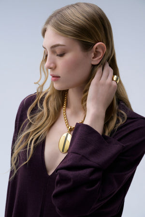Aurea di Siena brass necklace