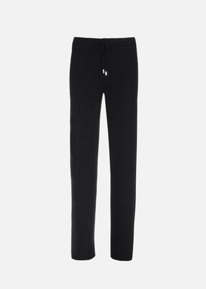 Pantalone in cashmere da donna nel colore nero