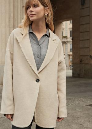 Cappotto corto in luxury cashmere/lana vergine