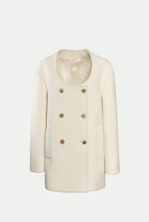 Peacoat in misto lana vergine