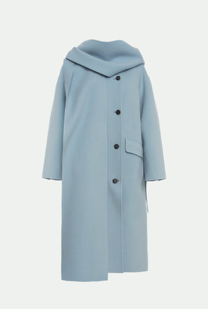Mantel aus Schurwolle und Kaschmir