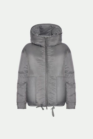 Reversible waterproof Cashmere and wool blend down jacket