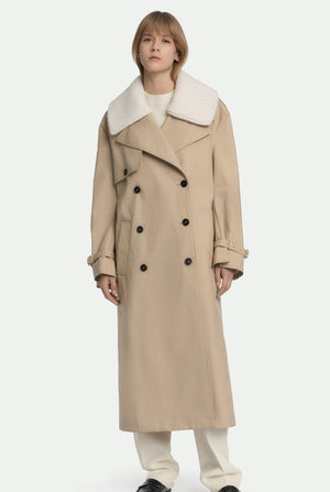 Trenchcoat aus Baumwolle
