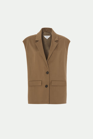 Cotton sleeveless jacket