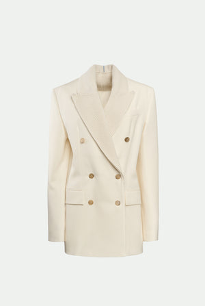 Zweireihiger Blazer aus Schurwolle