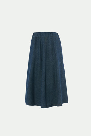 Cotton denim skirt