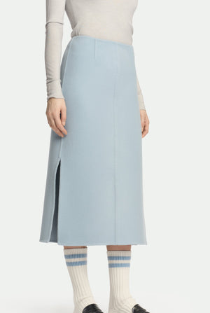Tube skirt in virgin wool and cashmere