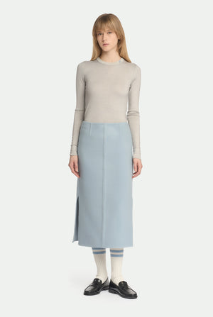 Tube skirt in virgin wool and cashmere - description missing