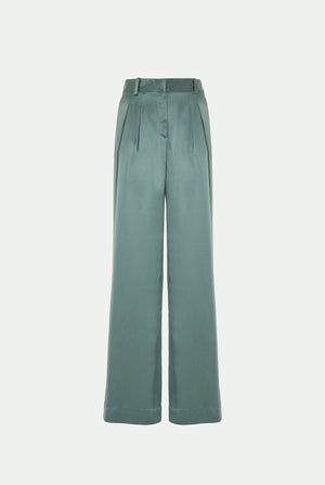 Satin trousers