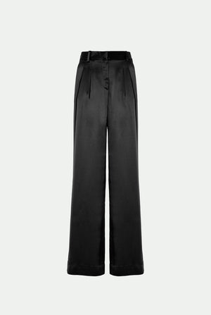 Satin trousers