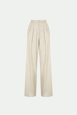 Virgin wool blend trousers