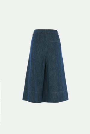 Bermudas en denim de algodón