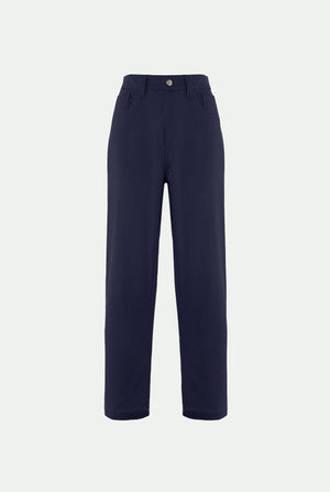 Pantalone in denim di cashmere e cotone