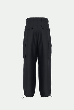 Pantalon cargo en soie