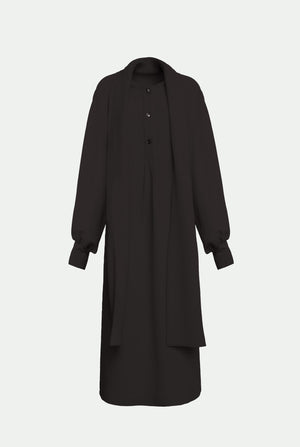 Dress in mixed viscose