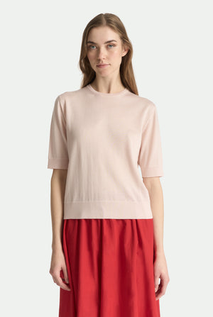 Maglia Girocollo in cashmere seta