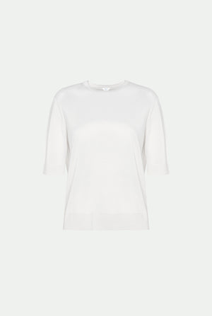 Cashmere and silk crewneck sweater