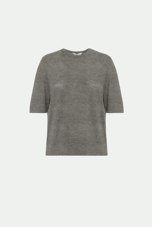Crew neck in cashmere silk