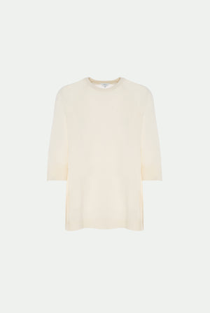 Rundhalpullover aus Makò-Baumwolle