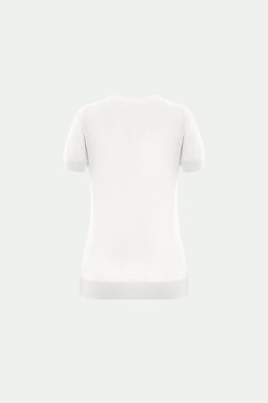 Rundhalpullover aus Makò-Baumwolle