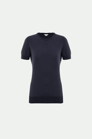 Rundhalpullover aus Makò-Baumwolle