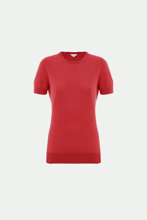 Rundhalpullover aus Makò-Baumwolle