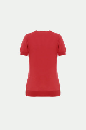 Rundhalpullover aus Makò-Baumwolle