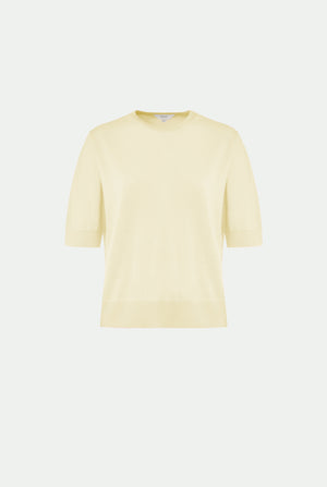 Crew neck in cashmere silk
