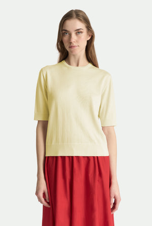 Crew neck in cashmere silk