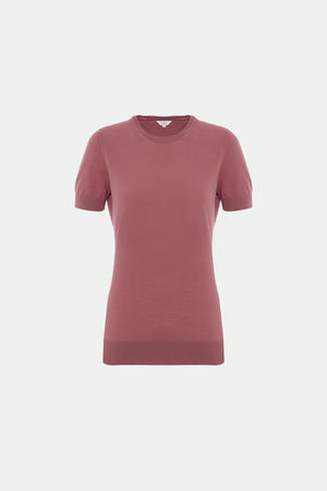 Rundhalpullover aus Makò-Baumwolle