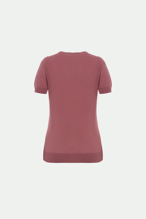 Rundhalpullover aus Makò-Baumwolle