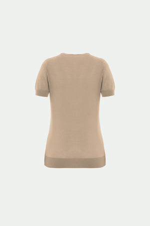 Rundhalpullover aus Makò-Baumwolle