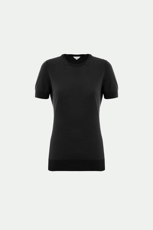 Rundhalpullover aus Makò-Baumwolle