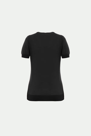 Rundhalpullover aus Makò-Baumwolle