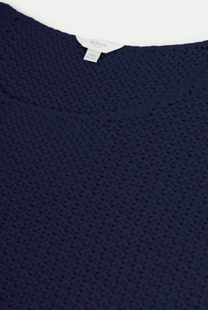 Cotton blend crew neck