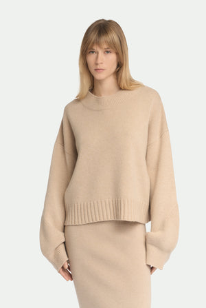 Crew neck in luxury cashmere
