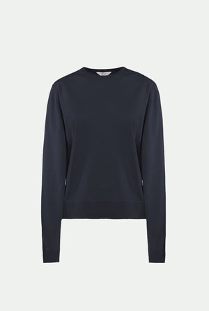 Crew neck in cashmere silk