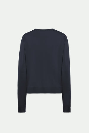 Crew neck in cashmere silk