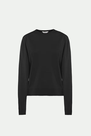 Crew neck in cashmere silk