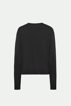 Crew neck in cashmere silk