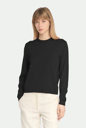 Crew neck in cashmere silk