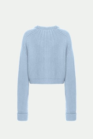 Maglia girocollo in luxury cashmere