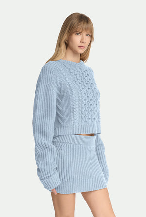 Maglia girocollo in luxury cashmere
