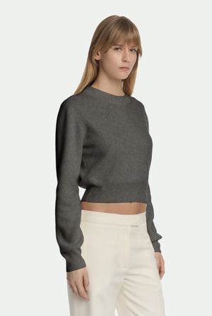 Maglia girocollo in cashmere