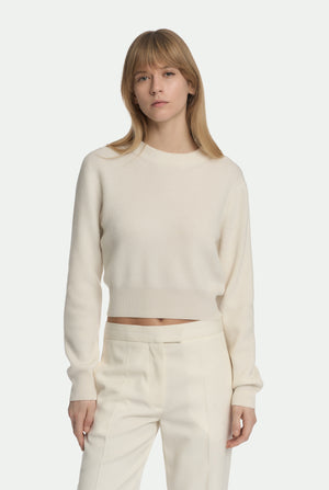 Maglia girocollo in luxury cashmere