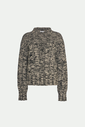 Girocollo in lana vergine e cashmere