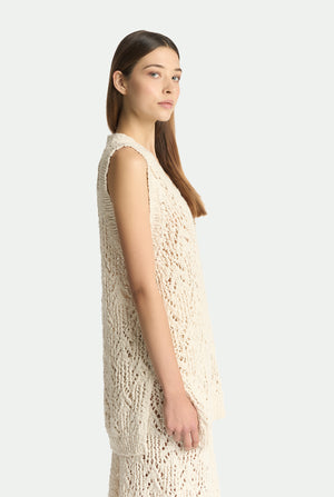 Top aus geflammter Baumwolle