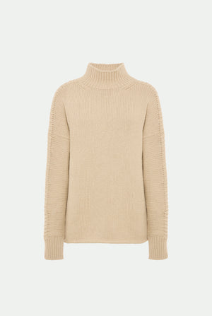 Camel high-neck sweater