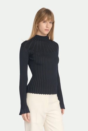 Turtle neck in viscose